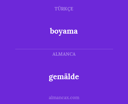boyama - gemälde