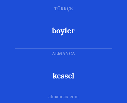 boyler - kessel