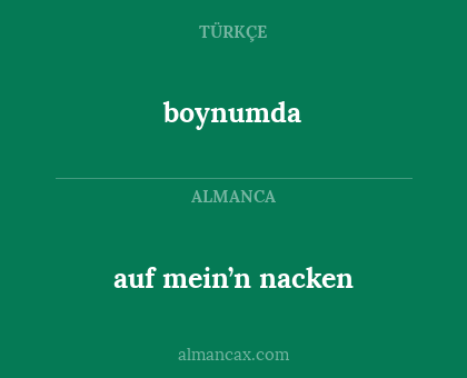 boynumda - auf mein’n nacken