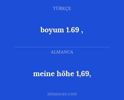boyum 1.69 , - meine höhe 1,69,
