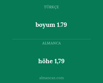 höhe 1,79 - boyum 1.79
