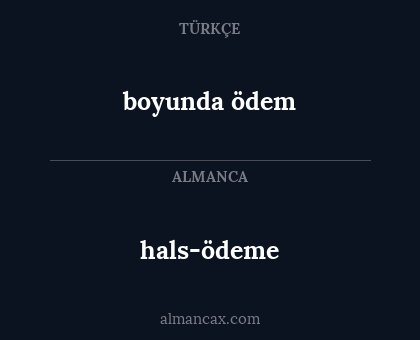 boyunda ödem - hals-ödeme