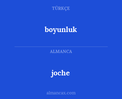 boyunluk - joche