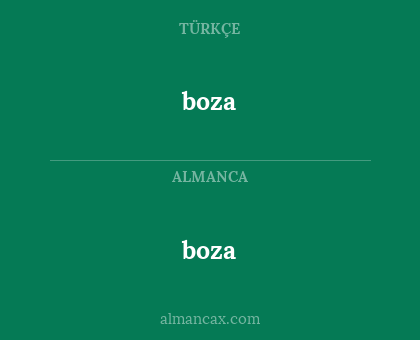 boza - boza