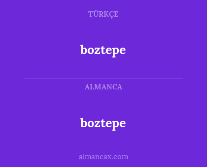 boztepe - boztepe