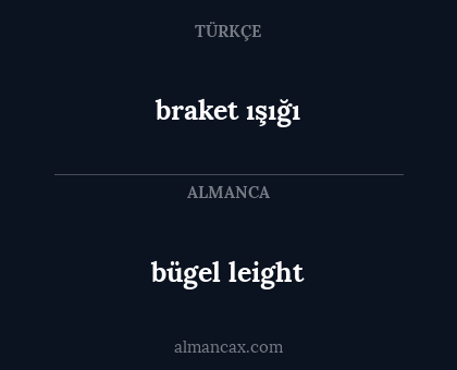bügel leight - braket ışığı
