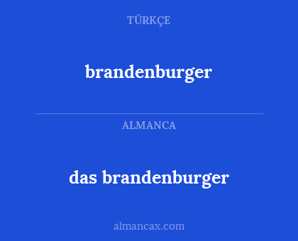 das brandenburger - brandenburger