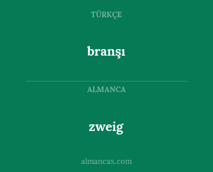 branşı - zweig