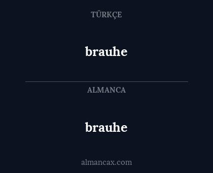 brauhe - brauhe