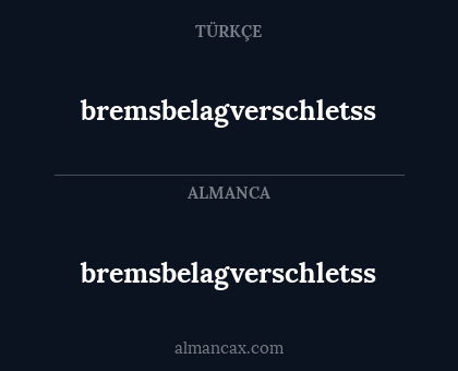bremsbelagverschletss - bremsbelagverschletss