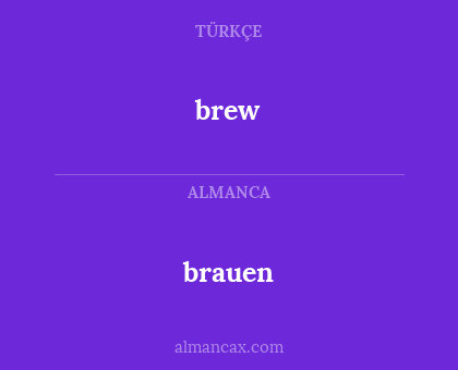 brew - brauen