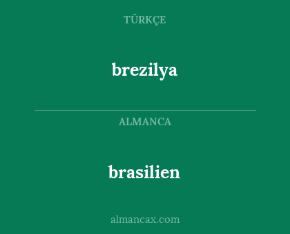 brasilien - brezilya