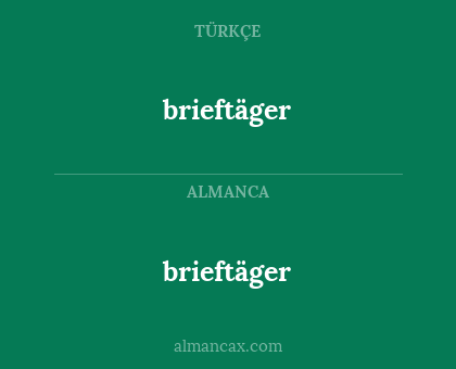 brieftäger - brieftäger