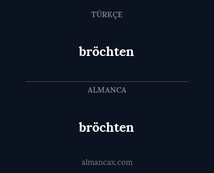 bröchten - bröchten