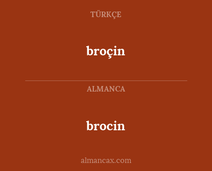 broçin - brocin