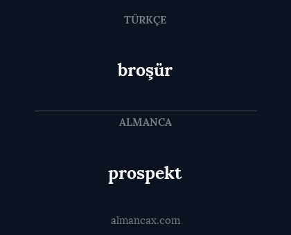 prospekt - broşür