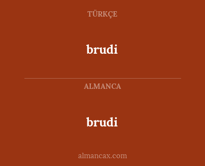 brudi - brudi