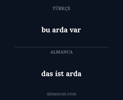 bu arda var - das ist arda