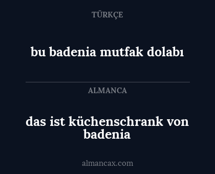 bu badenia mutfak dolabı - das ist küchenschrank von badenia