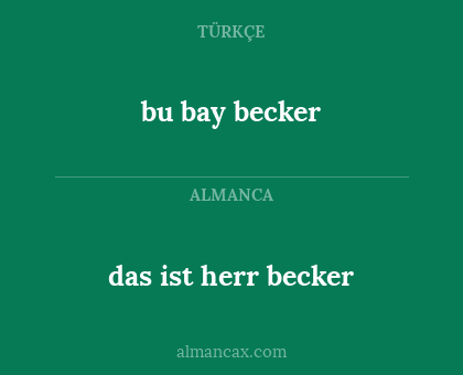 das ist herr becker - bu bay becker