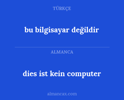 dies ist kein computer - bu bilgisayar değildir