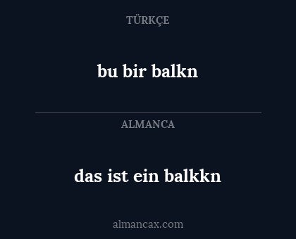 bu bir balkn - das ist ein balkkn