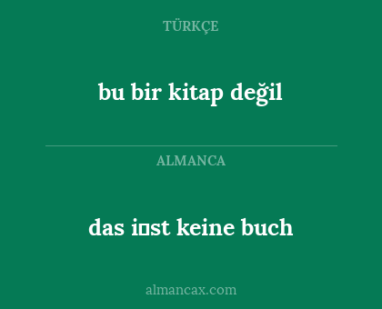 bu bir kitap değil - das i̇st keine buch