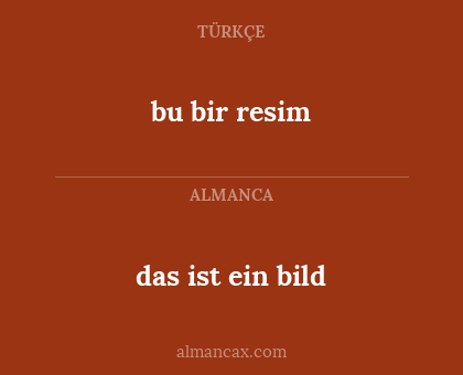 bu bir resim - das ist ein bild