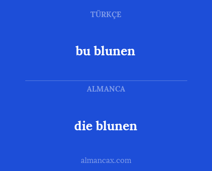 die blunen - bu blunen