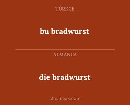 die bradwurst - bu bradwurst