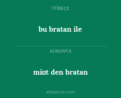 bu bratan ile - mi̇t den bratan