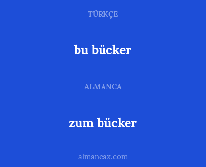 bu bücker - zum bücker