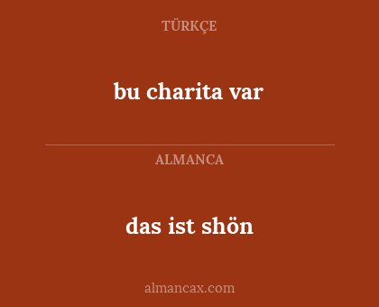 das ist shön - bu charita var
