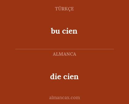 bu cien - die cien