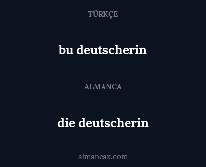 die deutscherin - bu deutscherin