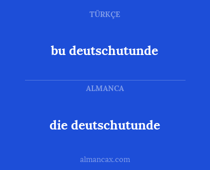 die deutschutunde - bu deutschutunde