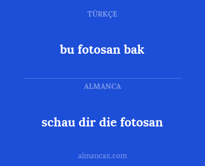 bu fotosan bak - schau dir die fotosan