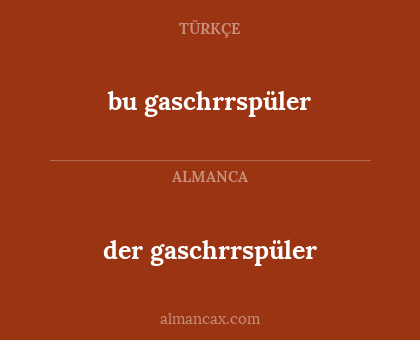 der gaschrrspüler - bu gaschrrspüler