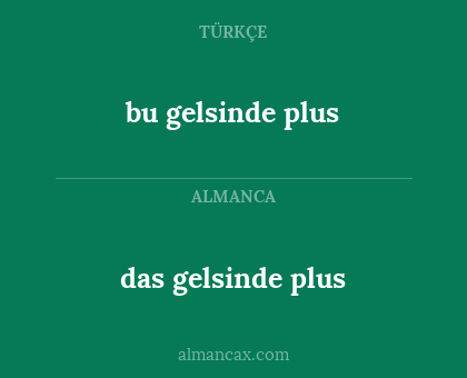 bu gelsinde plus - das gelsinde plus