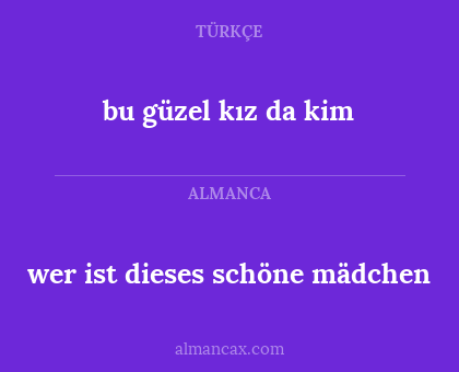 wer ist dieses schöne mädchen - bu güzel kız da kim