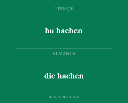 die hachen - bu hachen