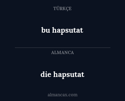 die hapsutat - bu hapsutat