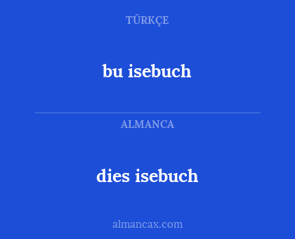 bu isebuch - dies isebuch