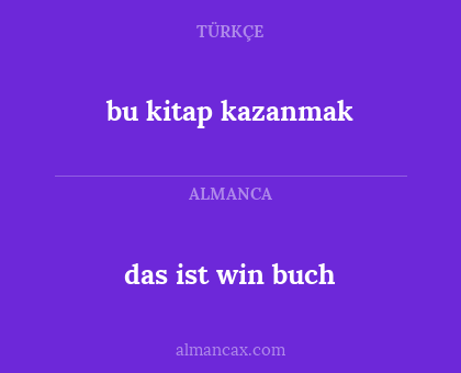 das ist win buch - bu kitap kazanmak