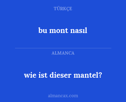 bu mont nasıl - wie ist dieser mantel?