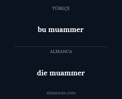 die muammer - bu muammer