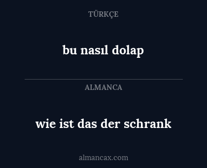 bu nasıl dolap - wie ist das der schrank