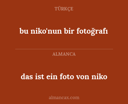 bu niko'nun bir fotoğrafı - das ist ein foto von niko
