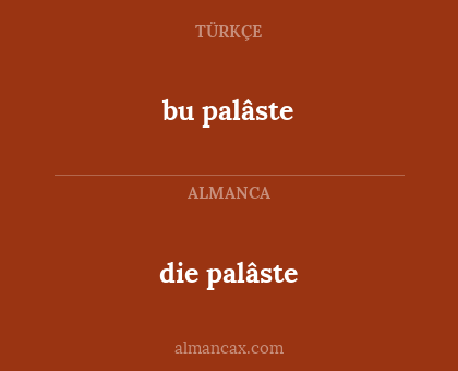 die palâste - bu palâste
