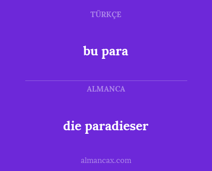 bu para - die paradieser